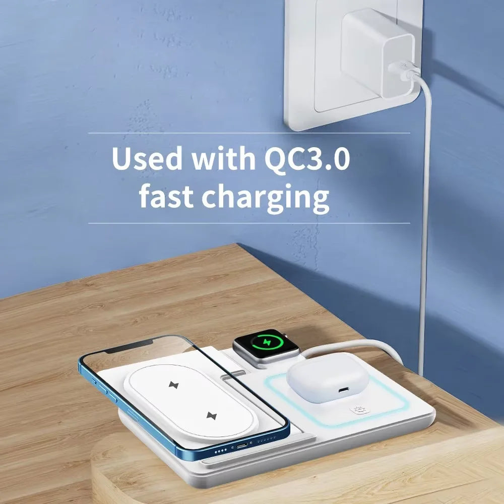 3-in-1 Magnetic Wireless Charging Station