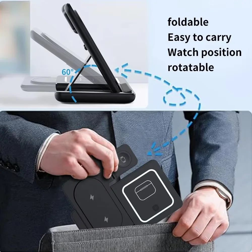 3-in-1 Magnetic Wireless Charging Station