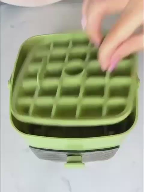 48-Grid One-Touch Ice Cube Maker